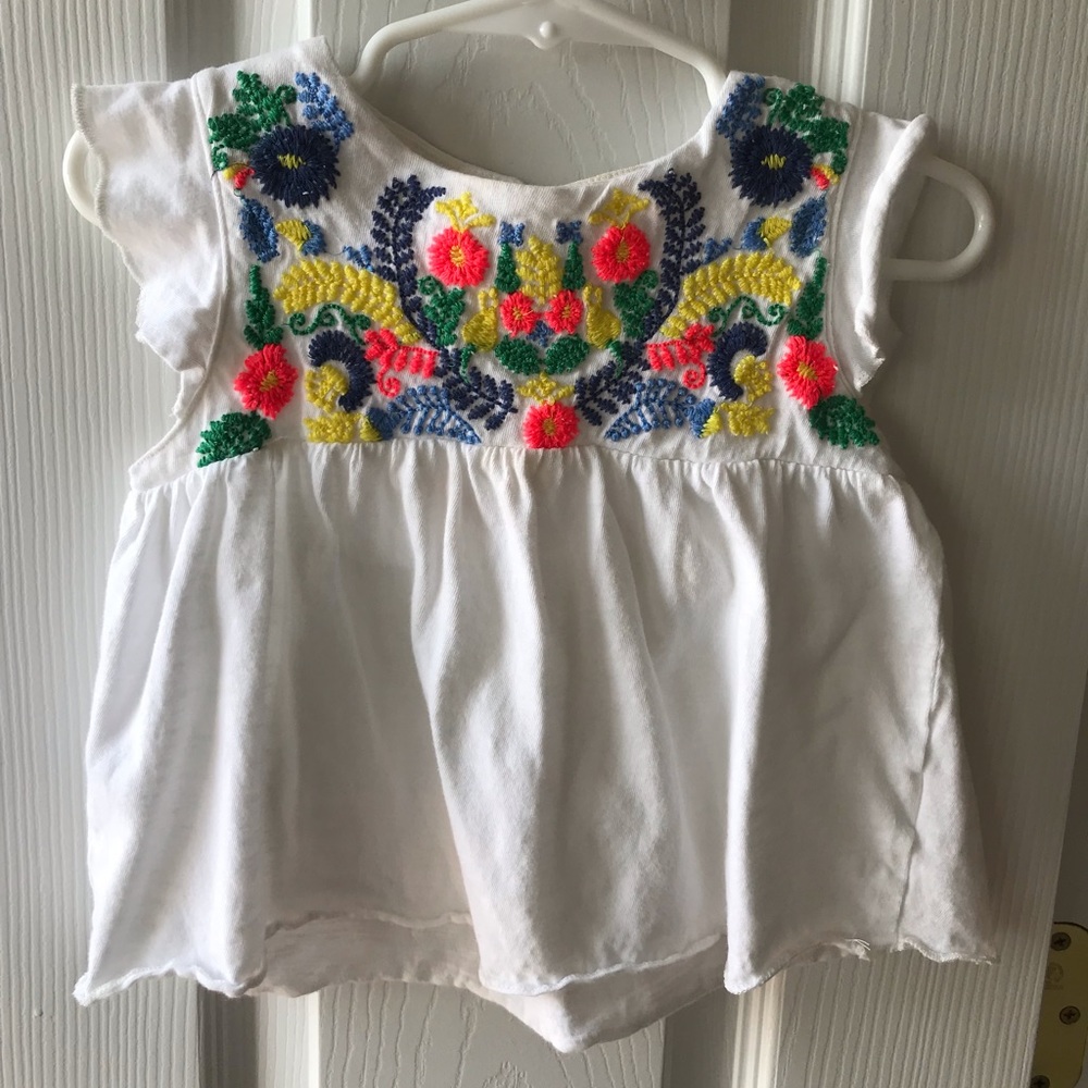 Zara Embroidered Top 2/3